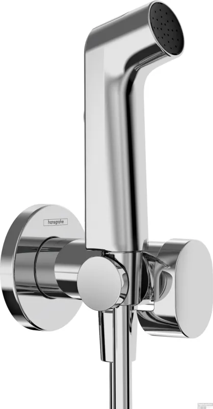 Hansgrohe bidethanddouche 1jet EcoSmart voor warm water met douchehouder en doucheslang 125 cm, chroom Premium