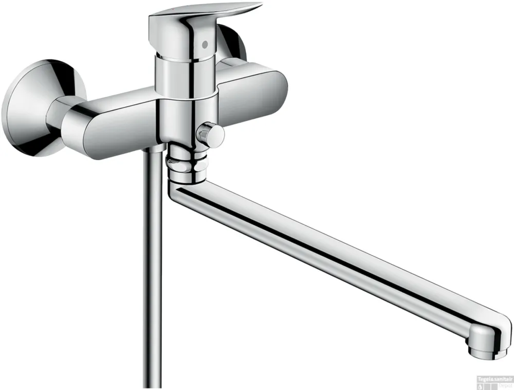 Weekendaanbieding Hansgrohe Logis ééngreeps badmengkraan met extra lange uitloop, chroom