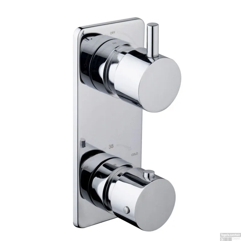 Inbouw Muurkraan Wiesbaden Caral tbv Regendouche Chroom (incl. Inbouwdeel) Goedkoop