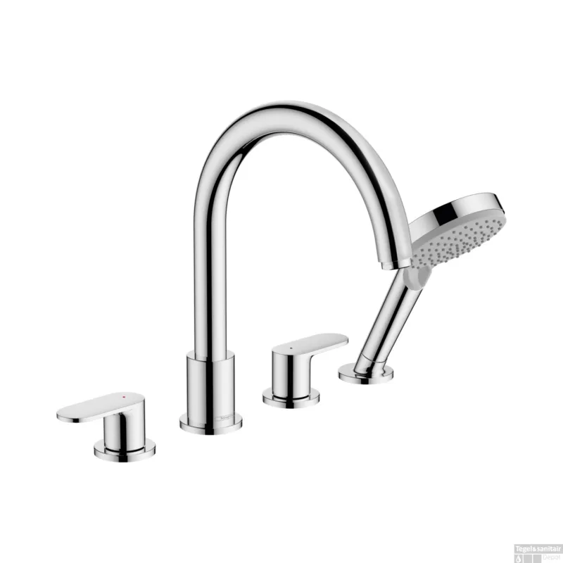 Badrandmengkraan HansGrohe Vernis Blend 4-gats Chroom Laatste Versie