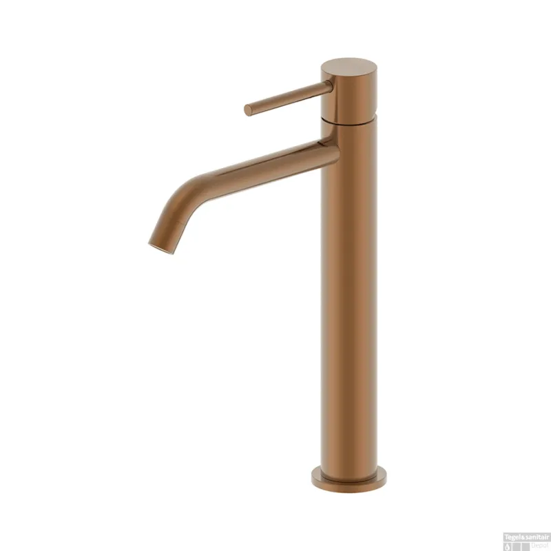Wastafelkraan Hoog Wiesbaden Style XL Geborsteld Brons Koper Speciale Aanbieding
