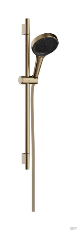 Hansgrohe Rainfinity doucheset 130 3jet EcoSmart met glijstang S Puro 65 cm, push-schuifstuk en Designflex textiel doucheslang 160 cm, Brushed Bronze Bestel Nu