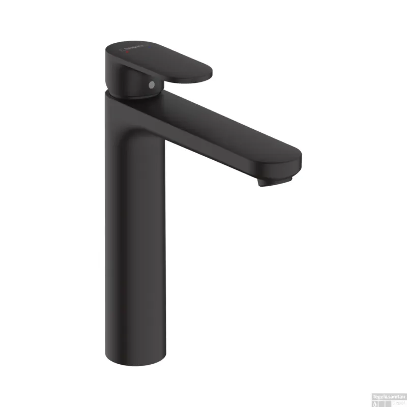 Op = Op Wastafelmengkraan HansGrohe Vernis Blend 190 Eengreeps Zonder Afvoer Mat Zwart