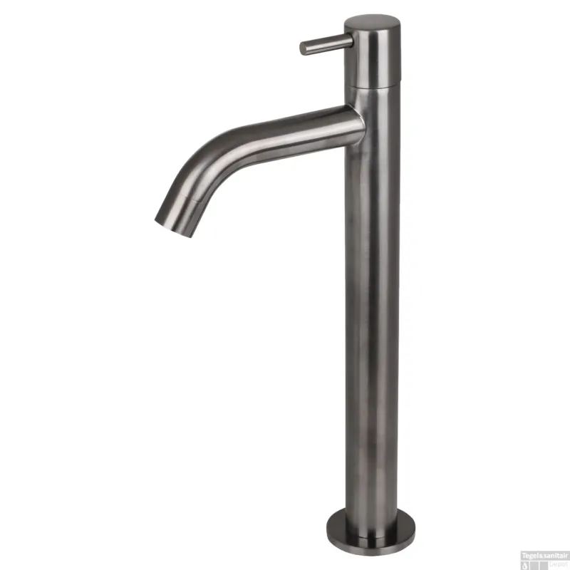Gratis Retour Fonteinkraan Differnz Mix Gebogen Hoog 28.5 cm Gunmetal