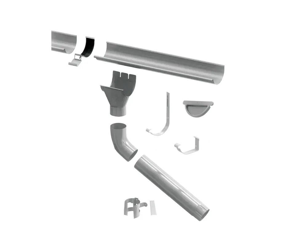 Zink look dakgoot Dakgoot - Dakgoot 200 cm Zink Premium