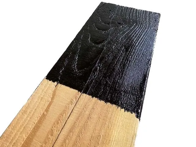 Premium Zwarte teer voor het behandelen van Douglas, eiken en tuinhout. - Houtteer zwart 1L