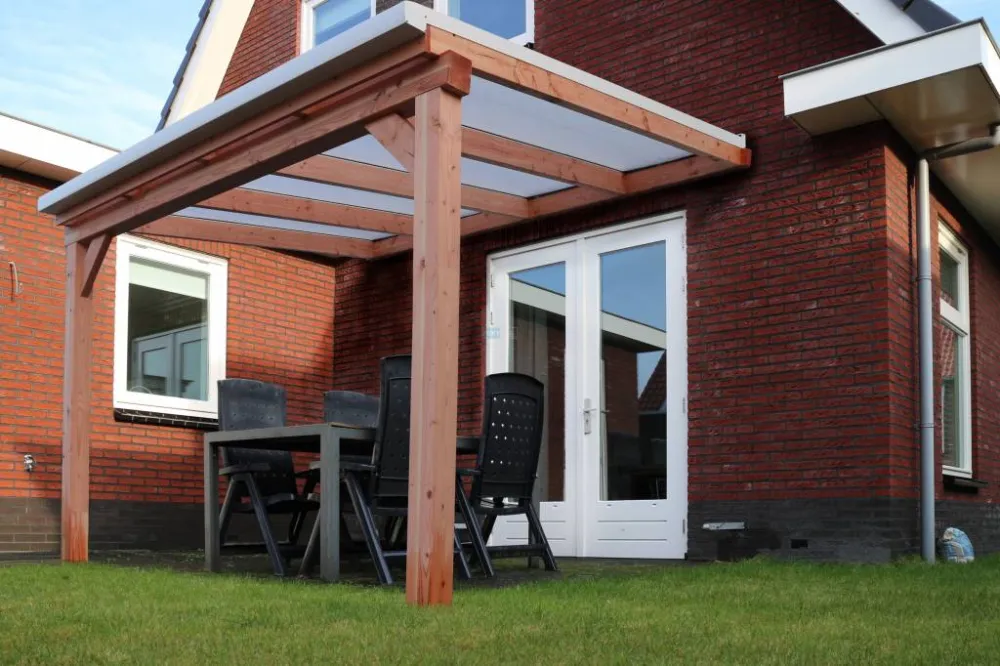 Actieprijs Veranda Douglas Duplo 140 + Glassysteem G50 | Overkapping aan Huis - Duplo 140/G50 3000x5500