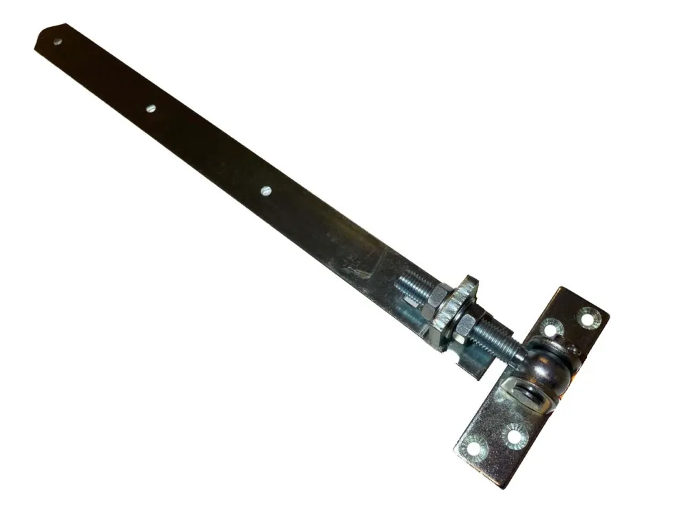 Nieuw Verstelbaar poortbeslag blank voor bevestigen poorten of hekwerk - Poortbeslag|blank|80cm