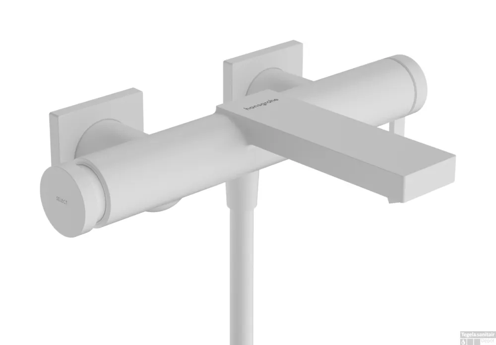 Hansgrohe Tecturis E ééngreeps badmengkraan opbouw, mat wit Hoge Kwaliteit