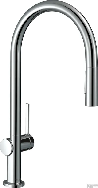 Goedkoop Hansgrohe Talis M54 ééngreeps keukenmengkraan 210 met uittrekbare vuistdouche en sBox, 2 straalsoorten, chroom