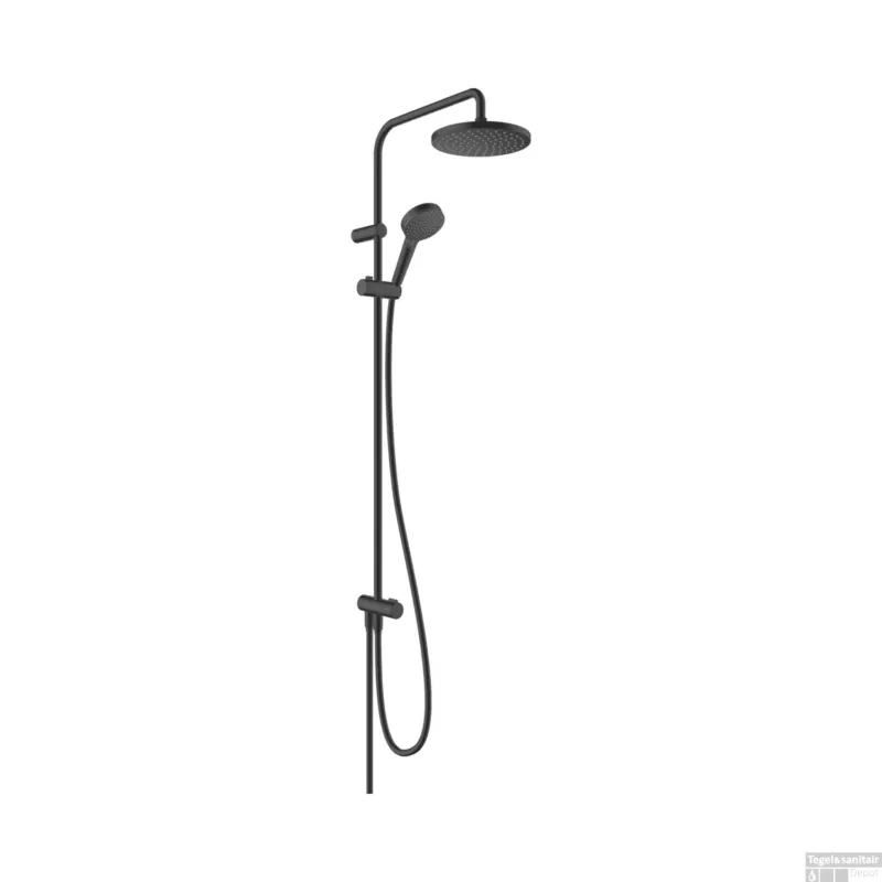 Gereduceerde Prijs Showerpipe HansGrohe Vernis Blend 200 1 Jet Reno Mat Zwart