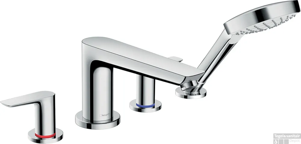 Hansgrohe Talis E 4-gats badrandmengkraan afbouwdeel voor inbouwdeel 13244180, chroom Must-Have