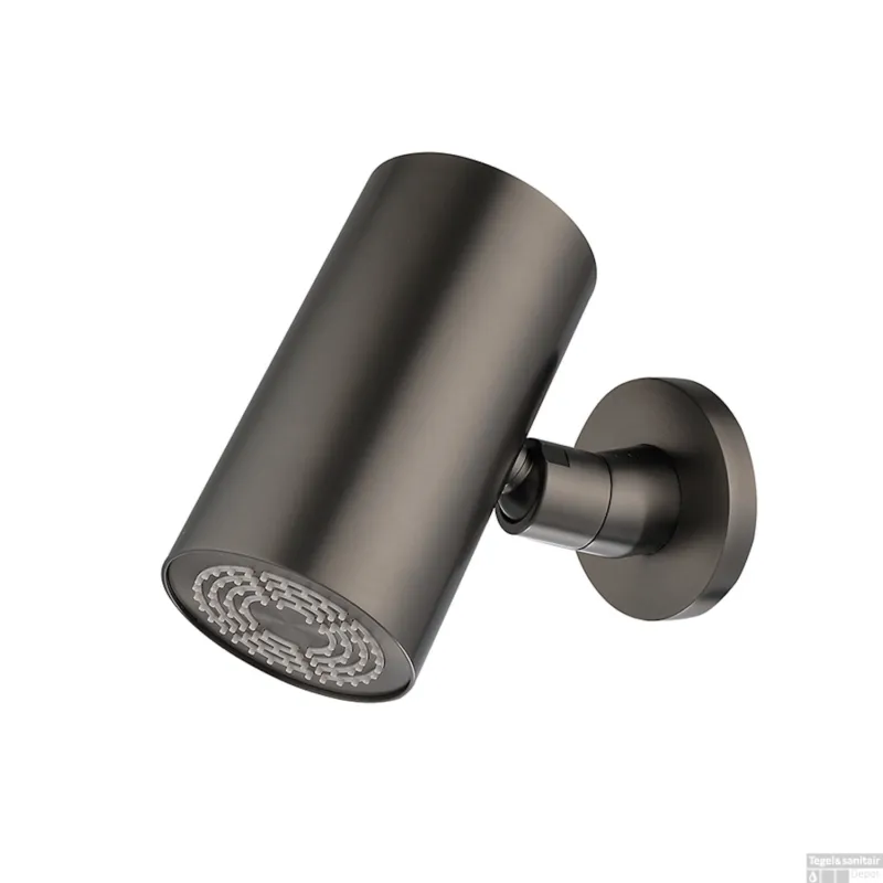 Lage Kosten Hoofddouche Wiesbaden UniMatch Beam Rond 1 Stand met Muurbevestiging Gunmetal PVD