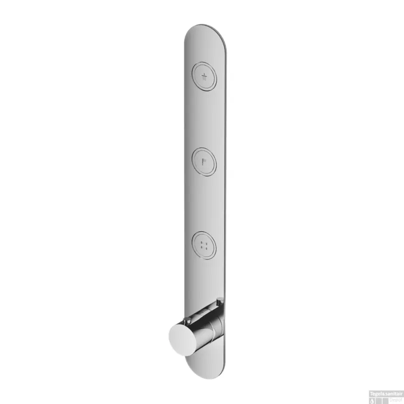 Laatste Versie Douchethermostaat Hotbath Cobber Inbouw 3 Pushbuttons Chroom (excl. inbouwdeel)