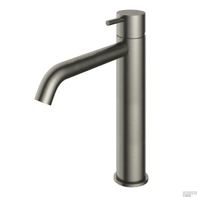 Wastafelmengkraan Hotbath Cobber 1-hendel Gebogen 28.6 cm Geborsteld Nikkel Dagaanbieding