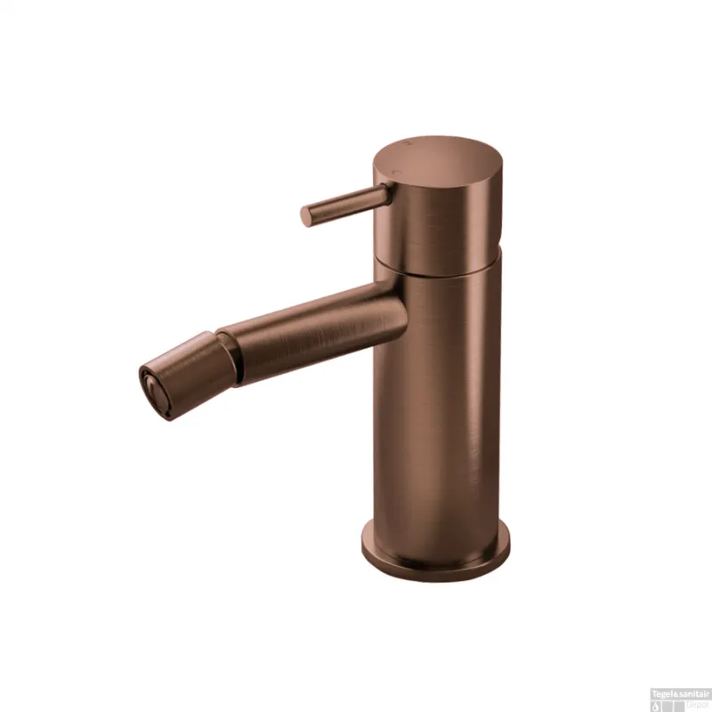 Bidetmengkraan Hotbath Cobber Geborsteld Koper PVD (excl. Waste) Weekendaanbieding