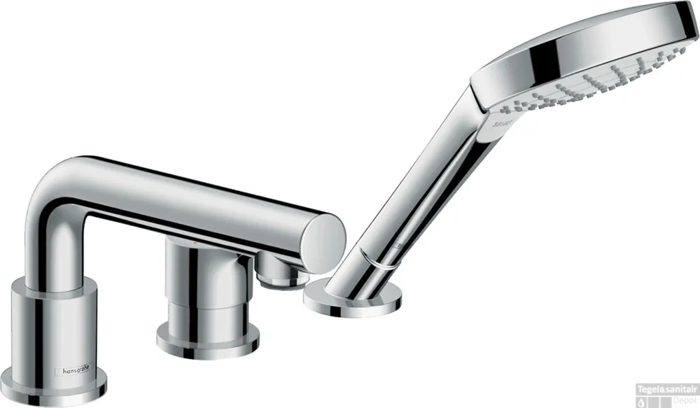 Lage Kosten Hansgrohe Talis S driegats badrandmengkraan afbouwdeel voor inbouwdeel 13439180, chroom