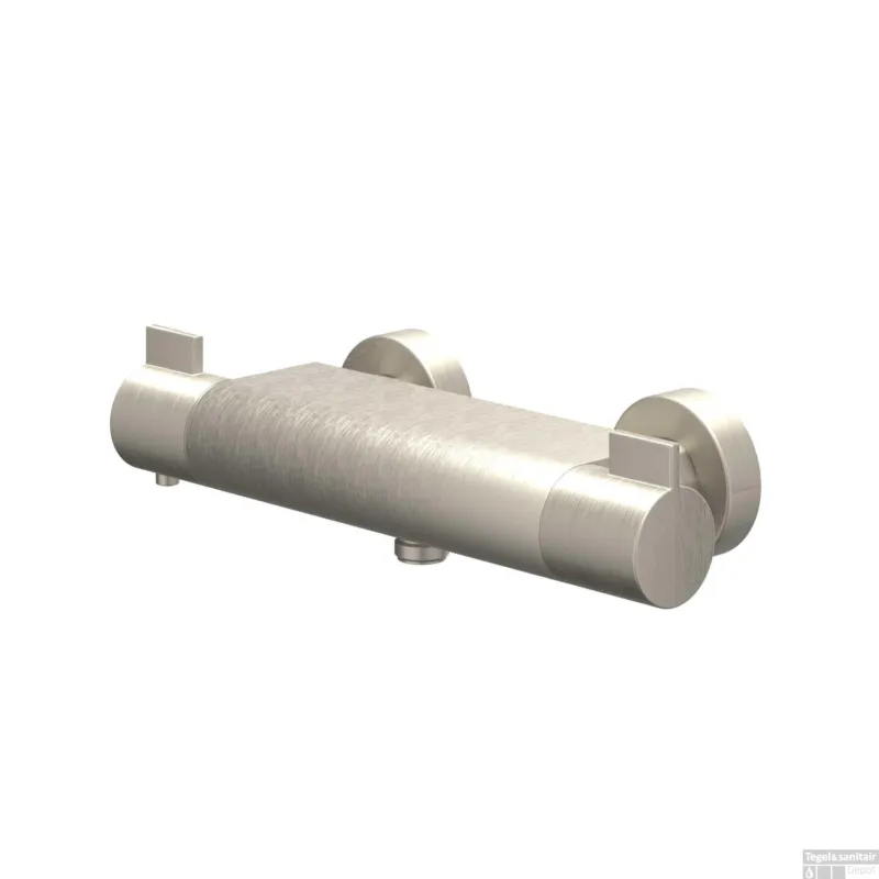 Douchethermostaatkraan IVY Pact Opbouw Cooltouch Geborsteld Nickel PVD Direct Verzonden