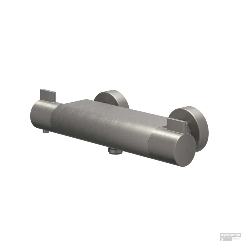 Douchethermostaatkraan IVY Pact Opbouw Cooltouch Geborsteld Metal Black PVD Premium