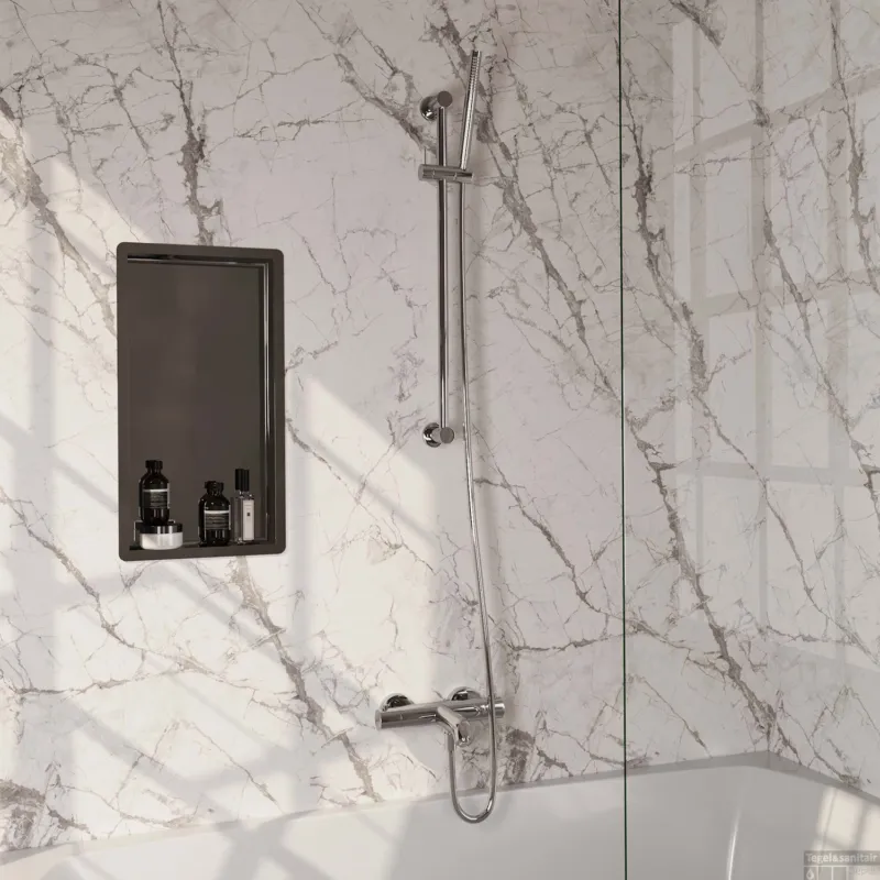 Seizoensaanbieding Opbouwset Bad- en Douchekraan Brauer Chrome Edition Thermostatisch Chroom (Alle Opties)