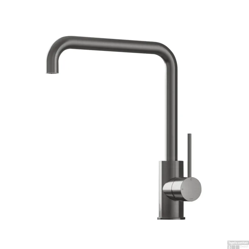 Lage Prijs Keukenmengkraan Hotbath Cobber 1-hendel 31.5 cm Draaibare Uitloop Verouderd IJzer