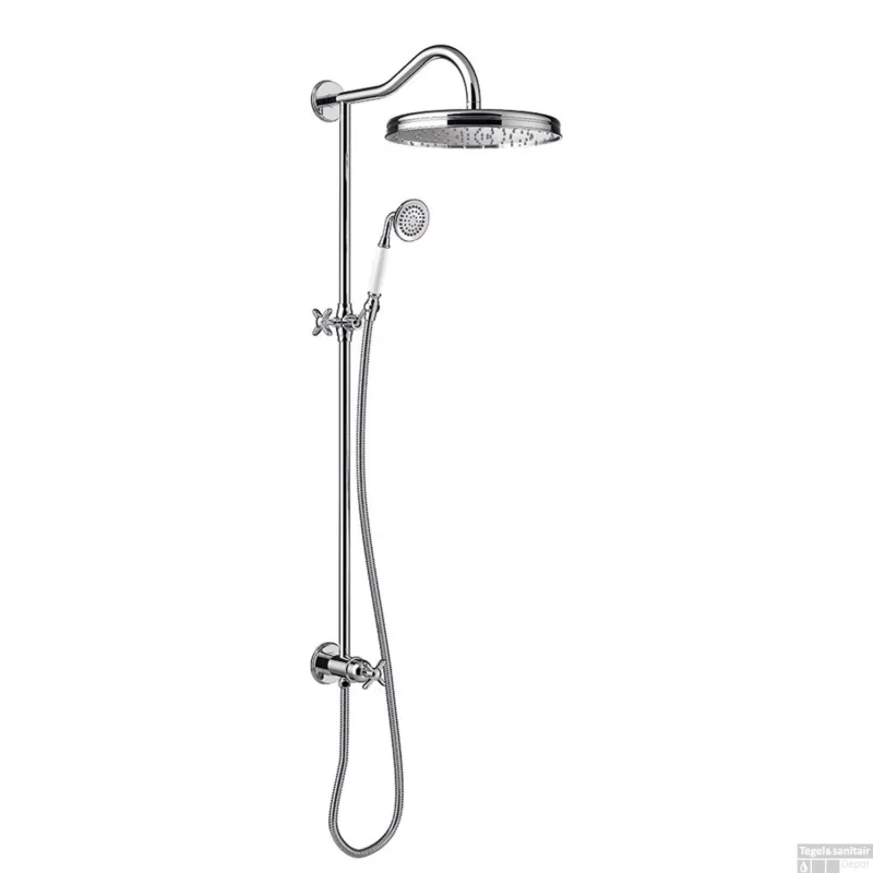 Veilige Betaling Regendoucheset Tres Clasic Opbouw Incl. Handdouche Chroom