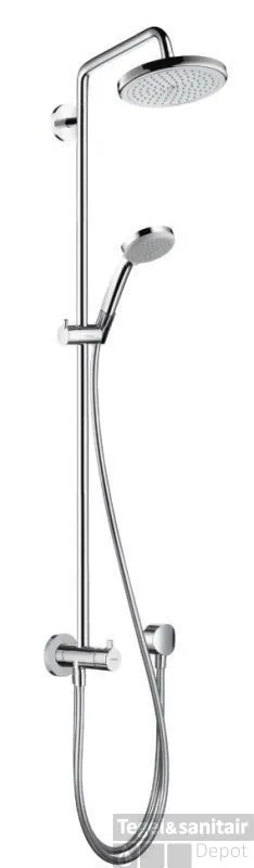 Direct Verzonden Hansgrohe Croma Doucheset 220 Met Reno Douchearm 40 Cm. Chroom