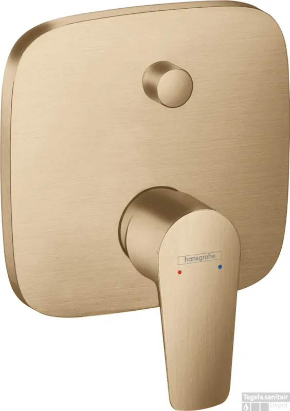 Superprijs Hansgrohe Talis E ééngreeps badmengkraan afbouwdeel met zekerheidscombinatie, Brushed Bronze