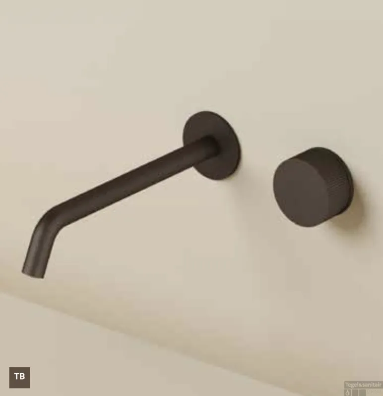 Voordeelprijs Afbouwdeel Hotbath Guy Row t.b.v. Inbouw Wastafelkraan 25cm Uitloop Tuscan Bronze