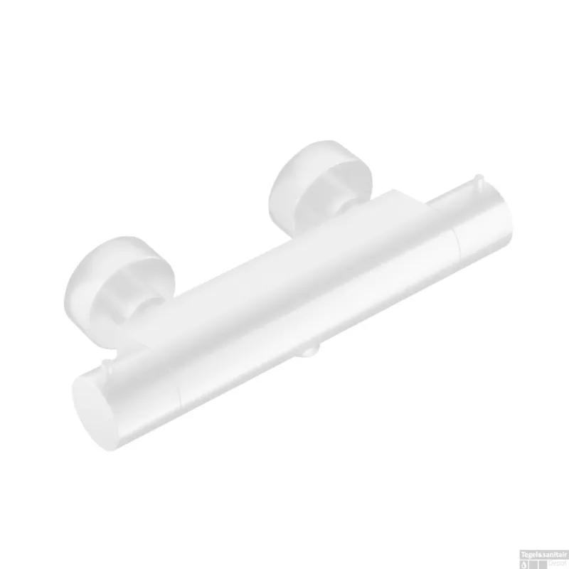 Douchethermostaat Hotbath Cobber Onderaansluiting 2-knop Mat Wit Seizoensaanbieding