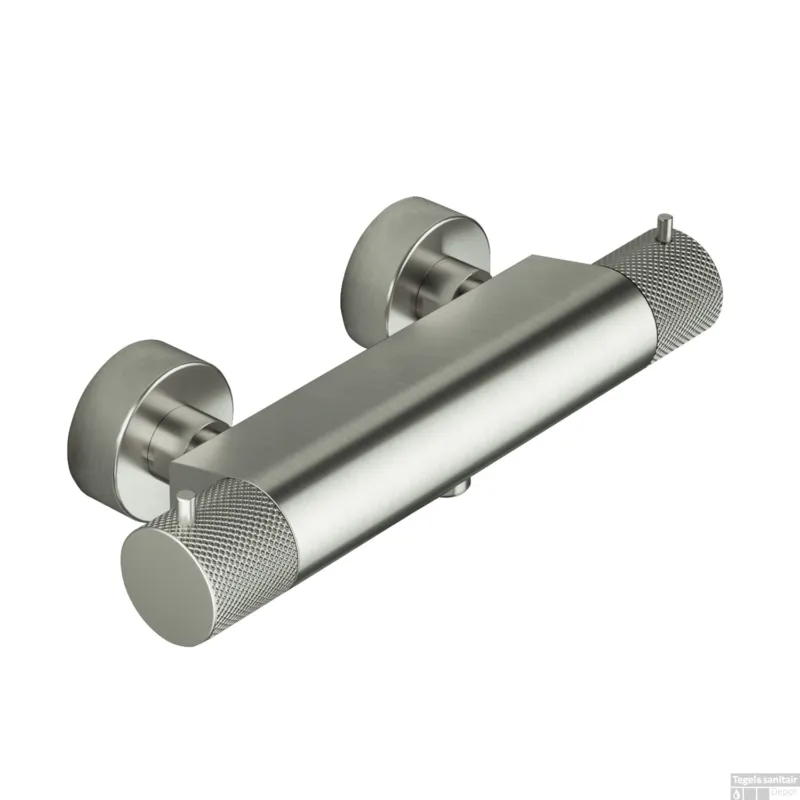 Bestel Nu Thermostatische Douchemengkraan Hotbath Cobber X Geborsteld Nikkel