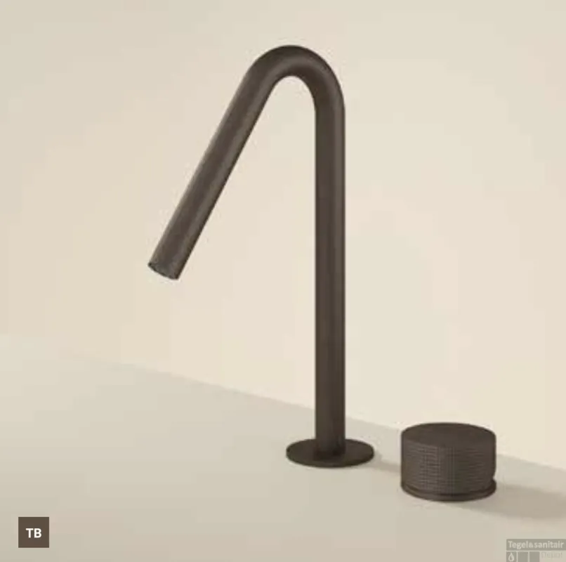 Beperkte Voorraad Wastafelmengkraan Hotbath Guy Diamond 2-Gats Tuscan Bronze