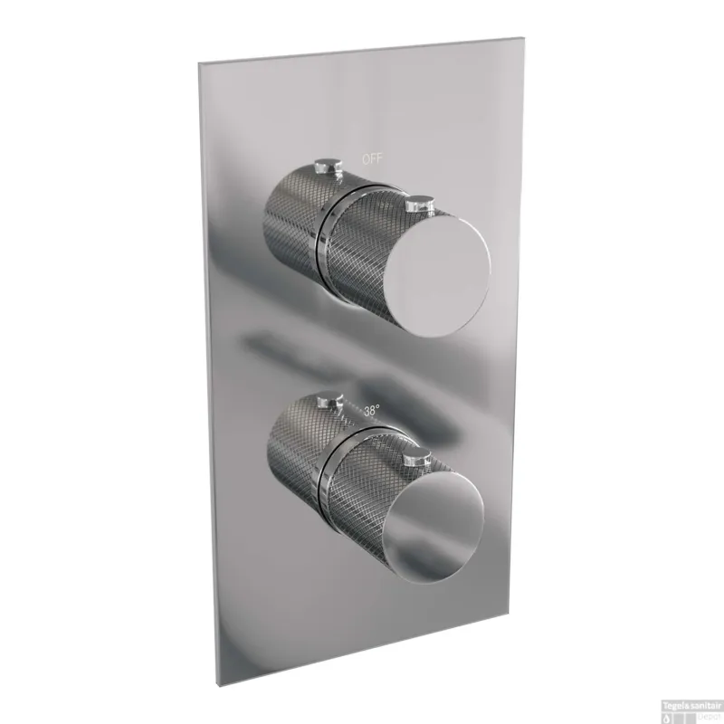 Must-Have Inbouwthermostaat Compleet Brauer Chrome Carving 3-weg Chroom