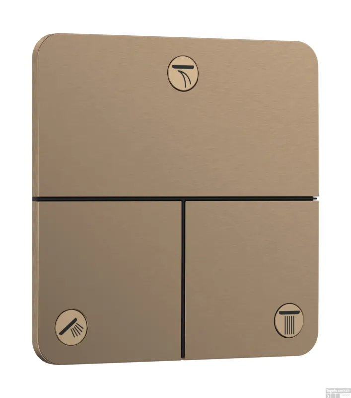 Rechtstreeks Van De Fabrikant Hansgrohe ShowerSelect Comfort Q stopkraan inbouw voor 3 functies, Brushed Bronze