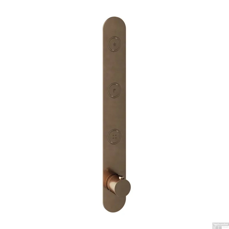 Merkproduct Douchethermostaat Hotbath Cobber Inbouw 3 Pushbuttons Verouderd Messing (excl. inbouwdeel) Living Colours