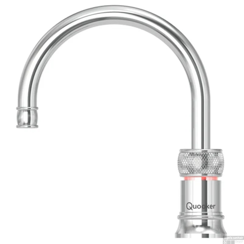 Laatste Kans Quooker Kokendwaterkraan Classic Nordic Single Tap Round Chroom