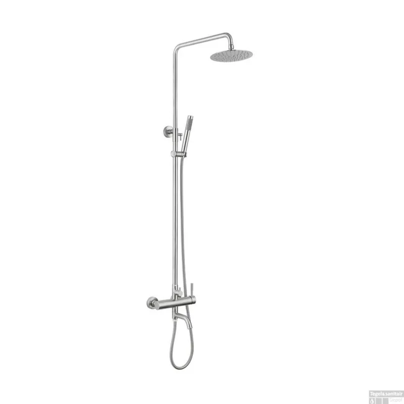 Betrouwbaar Regendouche Opbouwset Sapho Minimal Douche / Bad RVS (incl. douchemengkraan)
