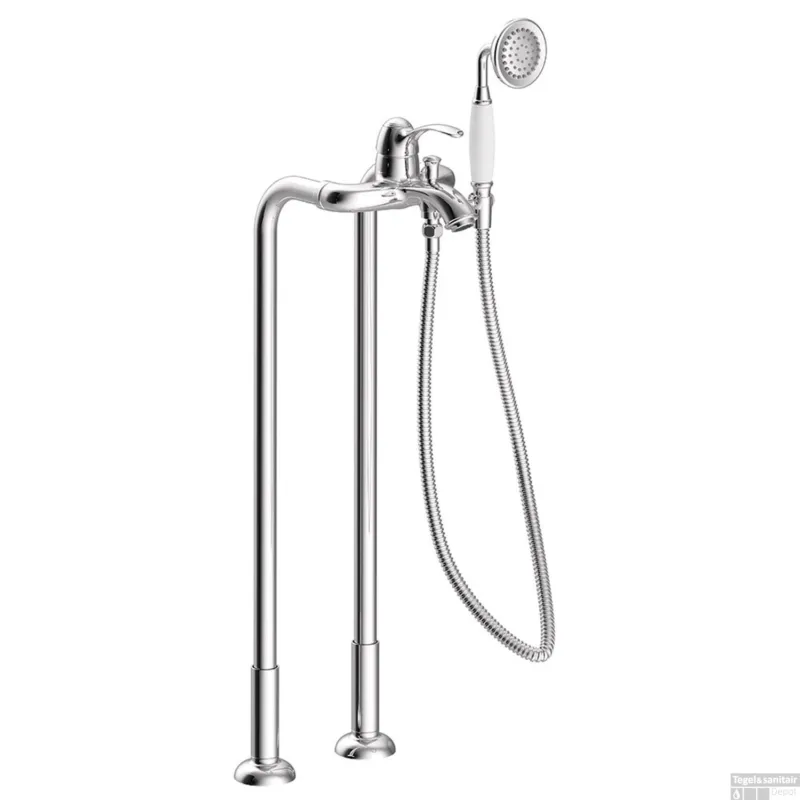 Laatste Kans Badmengkraan Tres Clasic Vrijstaand 1 Hendel Incl Handdouche Chroom