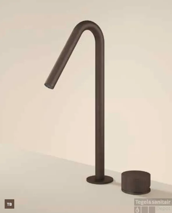 Wastafelmengkraan Hotbath Guy Row 2-Gats Hoog Tuscan Bronze Exclusieve Aanbieding