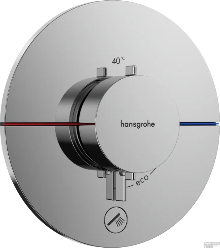 Koop Online Hansgrohe ShowerSelect Comfort S thermostaat inbouw voor 1 functie en extra uitgang, chroom