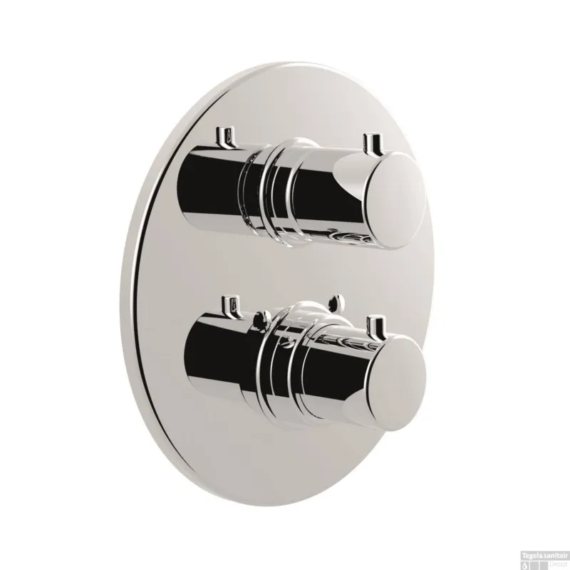 Express Levering Douchekraan Sanimex Giulini Thermostatisch 2-weg Rond Chroom (Incl. Inbouwdeel)
