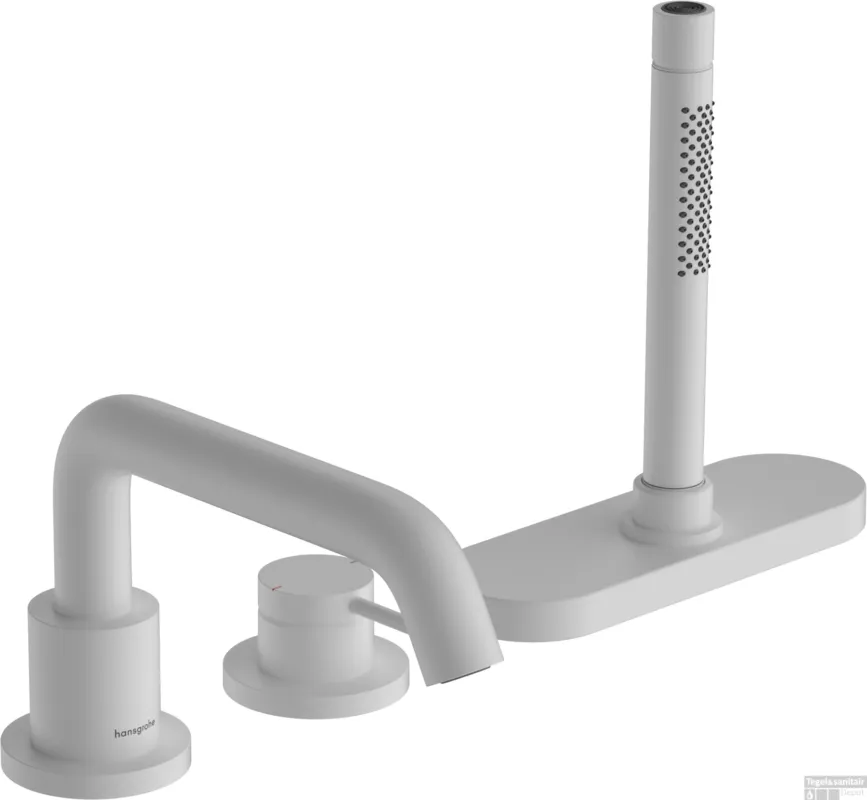 Express Levering Hansgrohe Tecturis S 3-gats ééngreeps badrandmengkraan met sBox, mat wit