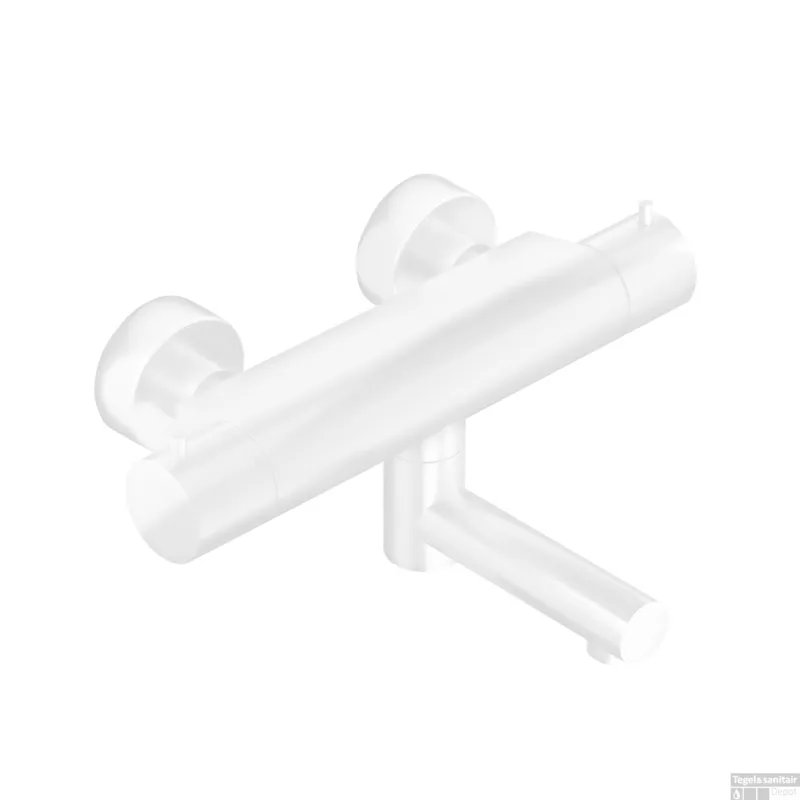Badthermostaat Hotbath Cobber Opbouw Wegdraaibare Omstel 2-knop Mat Wit Nu Kopen