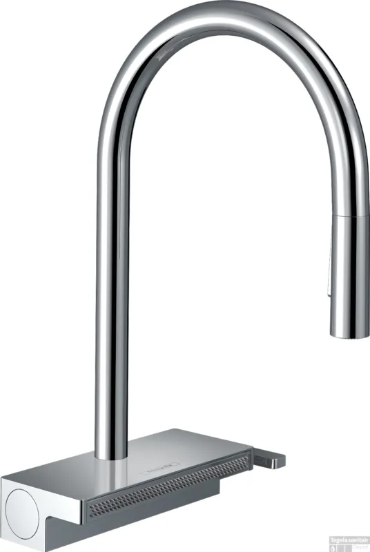 Snelle Levering Hansgrohe Aquno Select M81 ééngreeps keukenkraan 170, uittrekbare vuistdouche, 3jet, chroom