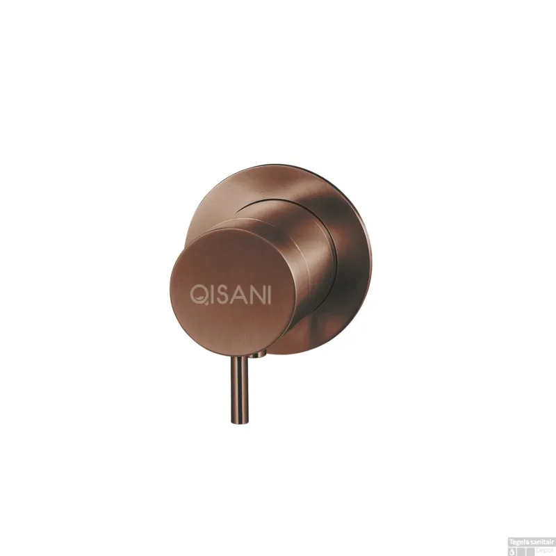 Inbouwkraan Qisani Flow Thermostatisch 1-weg Rond Geborsteld Copper Voordeelprijs