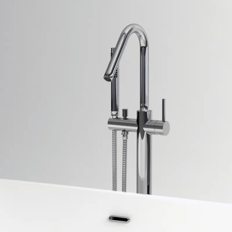 Clou - Xo Vrijstaande Badmengkraan Type 7, Met Handdouche Favoriet