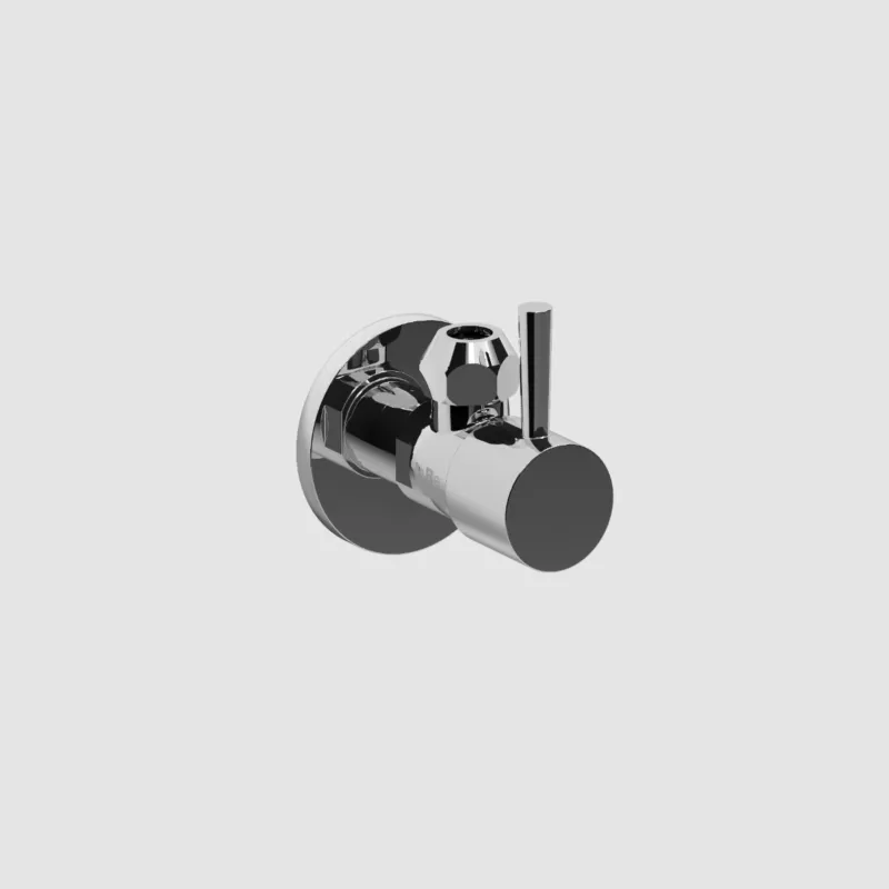 Clou - Inbe Design Hoekstopkraan Type 1, Rond, Met Knelmoer, Chroom Lage Kosten