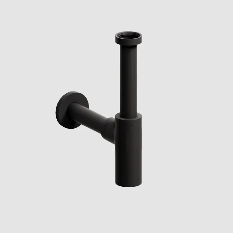 Clou - Inbe Wastafel Designsifon Type 1, Rond, Mat Zwart Beperkte Voorraad