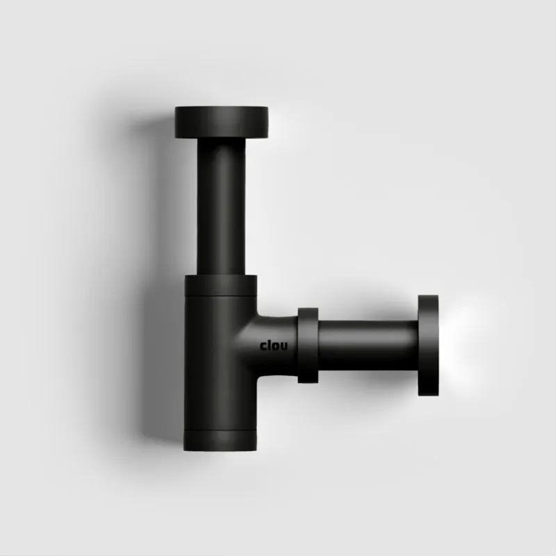 Premium Clou - Minisuk Fonteinsifon, Mat Zwart