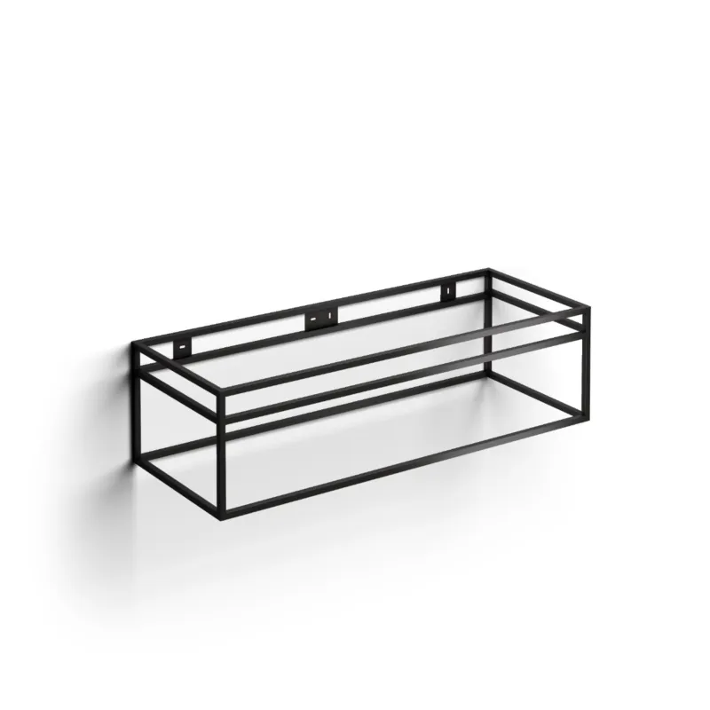 Clou - (New) Wash Me Frame Rvs Kokerprofiel Kast 110cm, Mat Zwart Poedercoating, Zonder Bodem Speciale Aanbieding